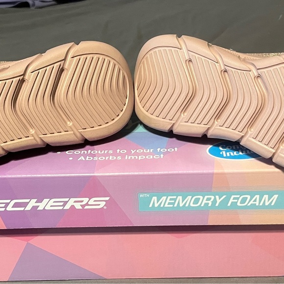 NWOB Skechers BOBS B Flex Vegan Sparkle Knit Slip-On Shoes - Fall Sparks - Picture 7 of 10